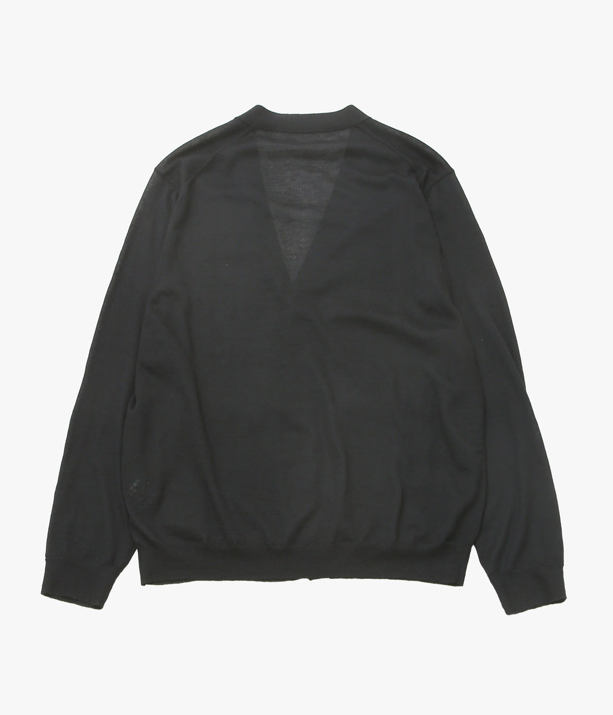 COMOLI ''カシミヤ Vネックカーディガン'' (BLACK)