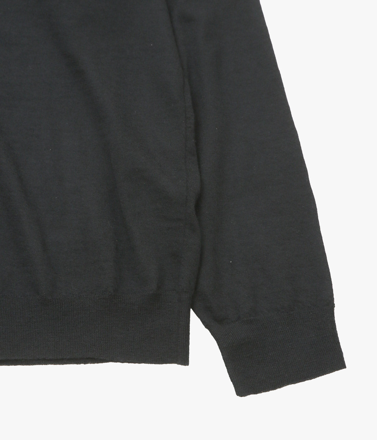 COMOLI ''カシミヤ Vネックカーディガン'' (BLACK)