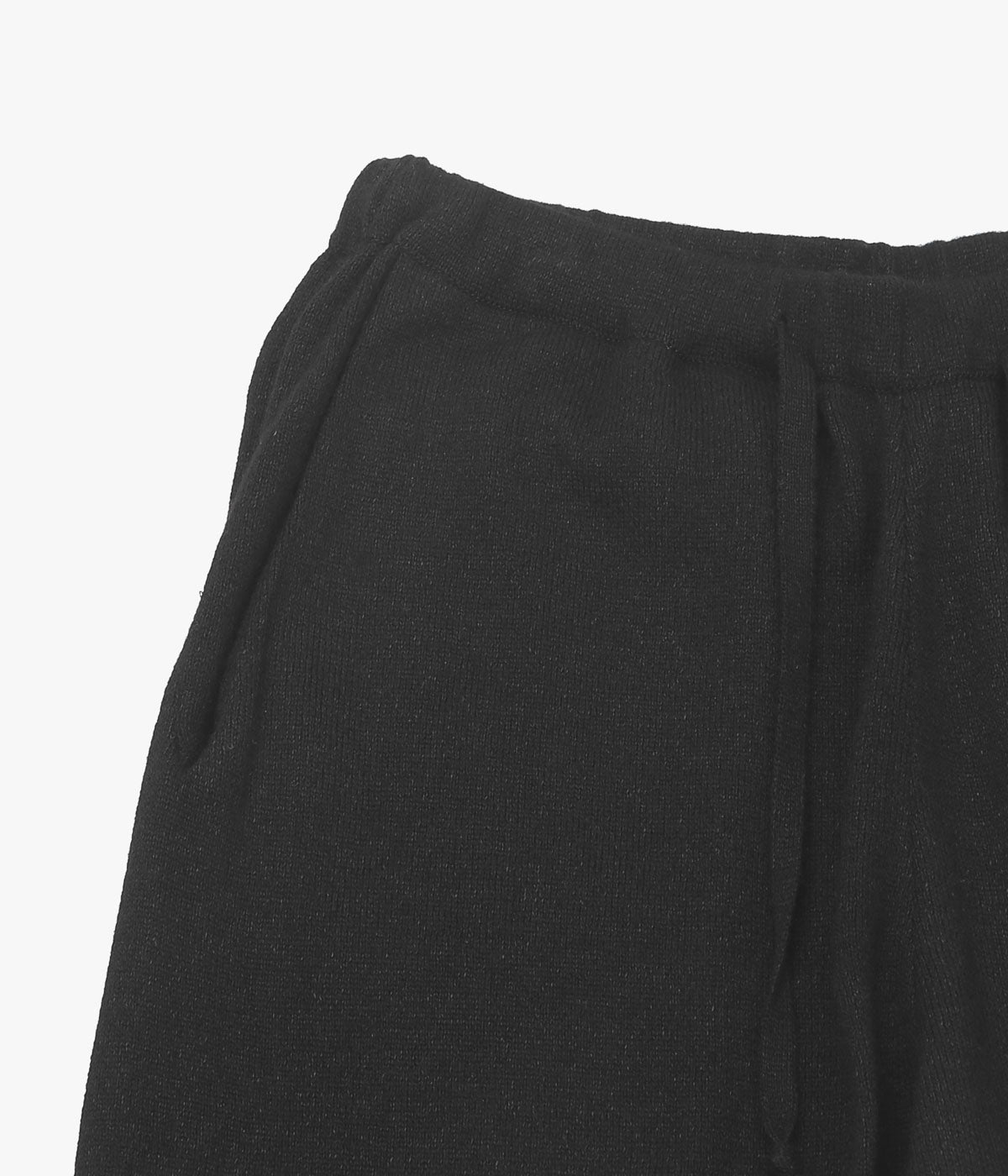 COMOLI ''カシミヤ和紙 ニットパンツ'' (BLACK)