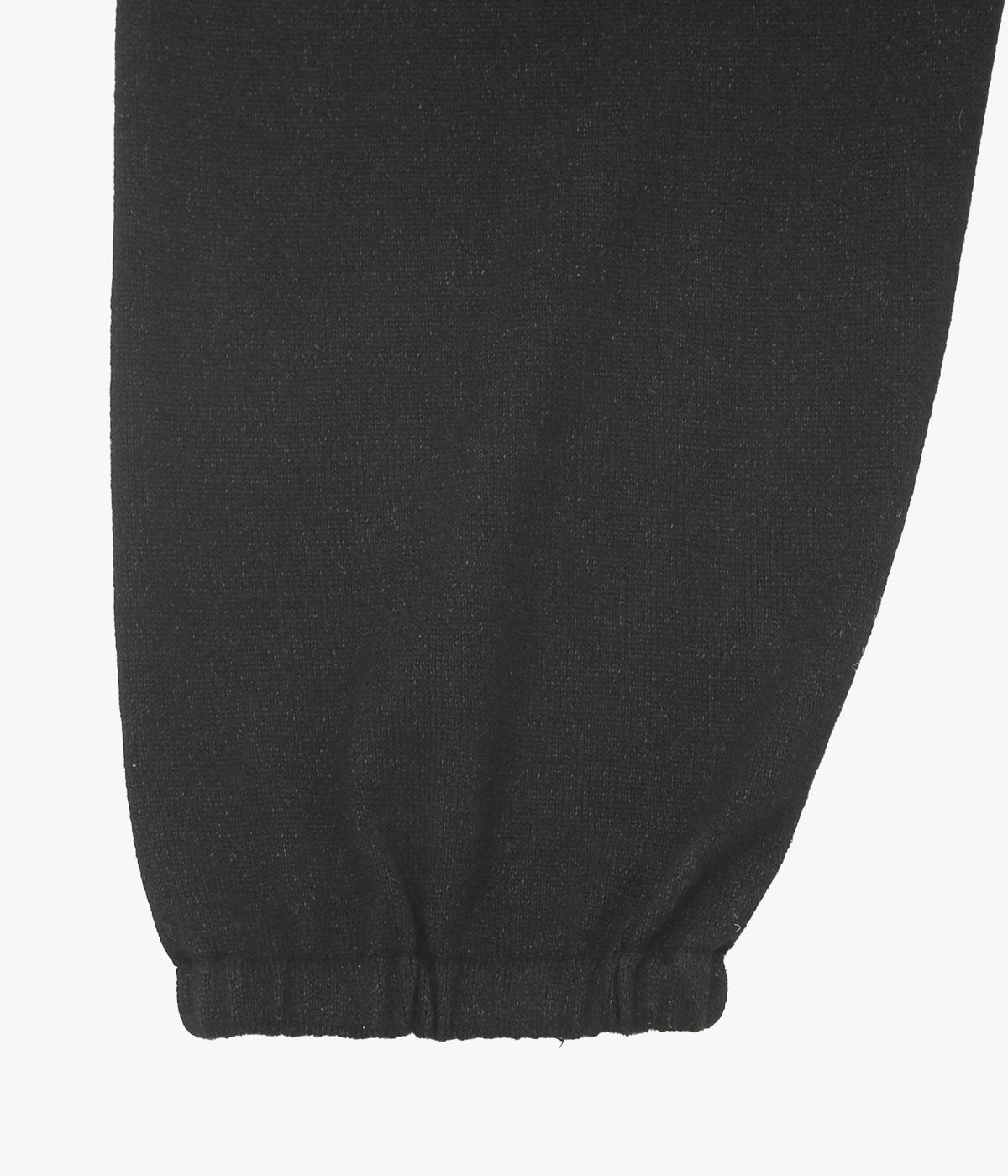 COMOLI ''カシミヤ和紙 ニットパンツ'' (BLACK)