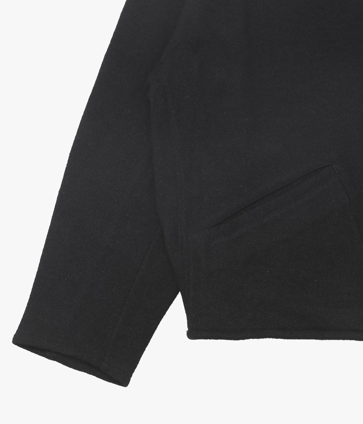 COMOLI ''カシミヤ和紙 ジップショートジャケット'' (BLACK)