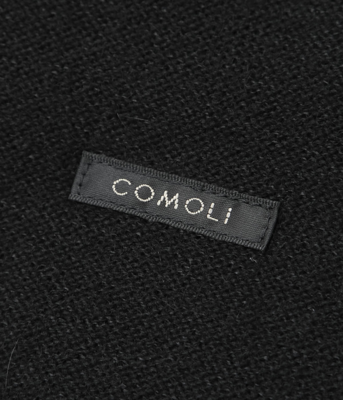 COMOLI ''カシミヤ和紙 ジップショートジャケット'' (BLACK)