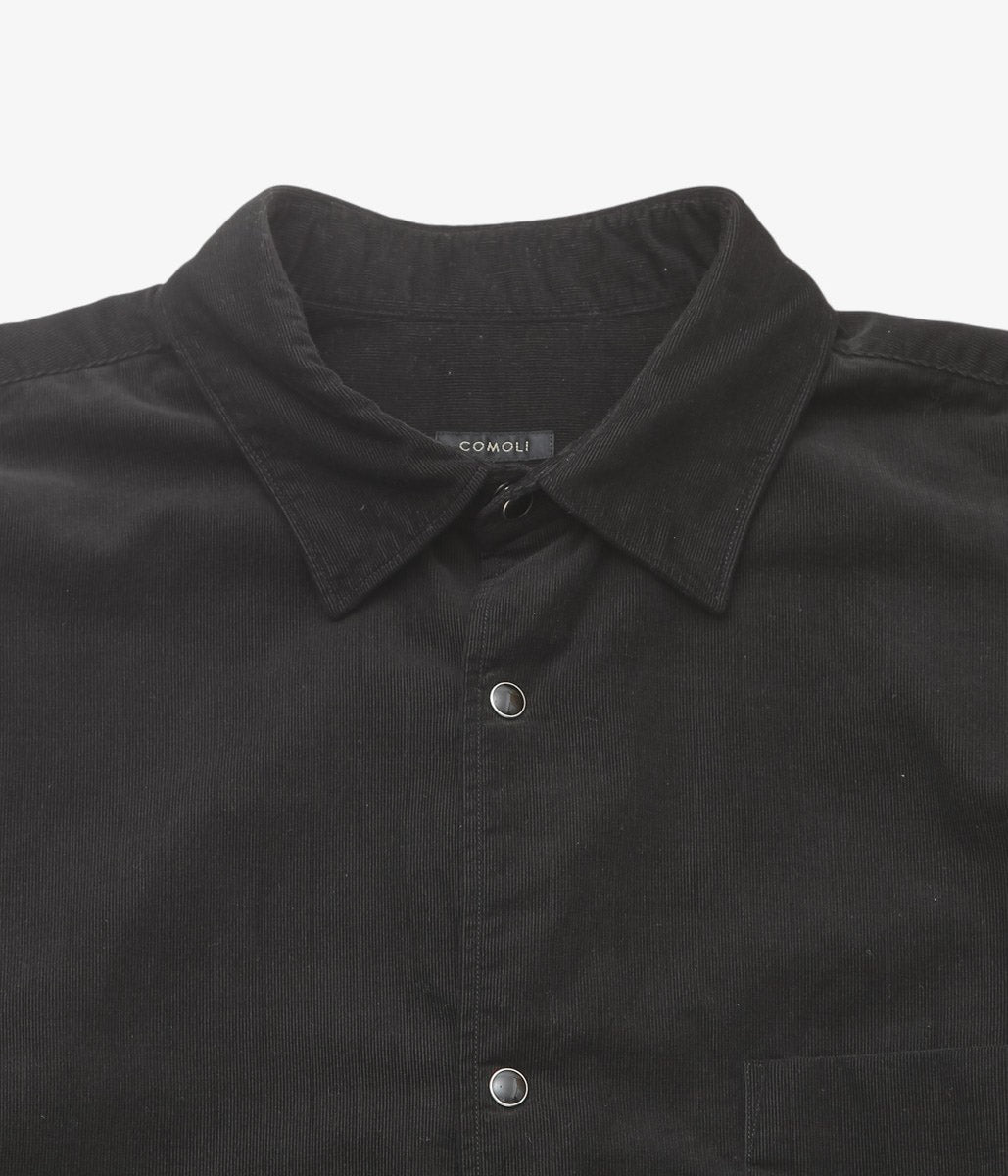 COMOLI "Corduroy Comoli Shirt" (BLACK)