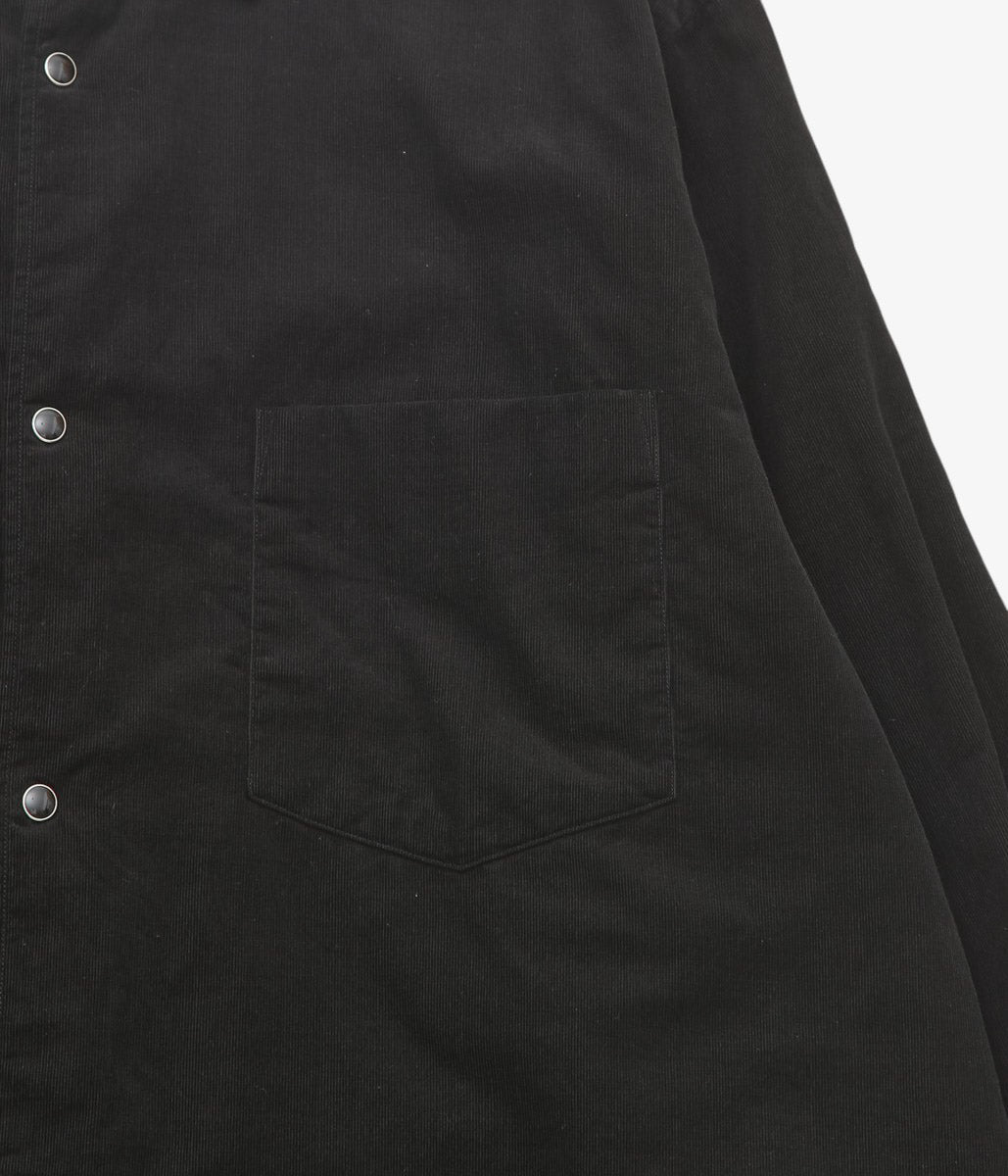 COMOLI "Corduroy Comoli Shirt" (BLACK)