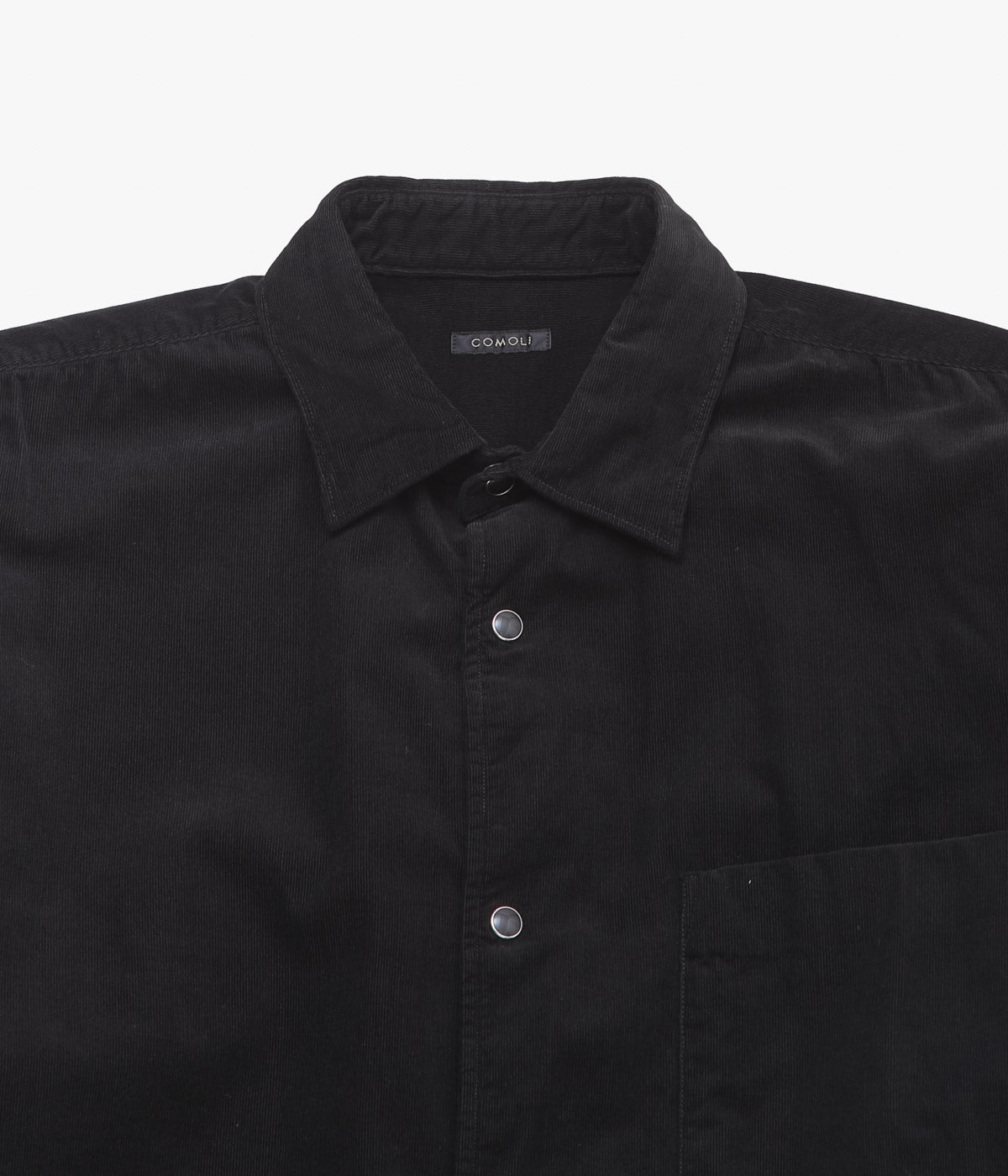 COMOLI ''Corduroy COMOLI shirt'' (BLACK)