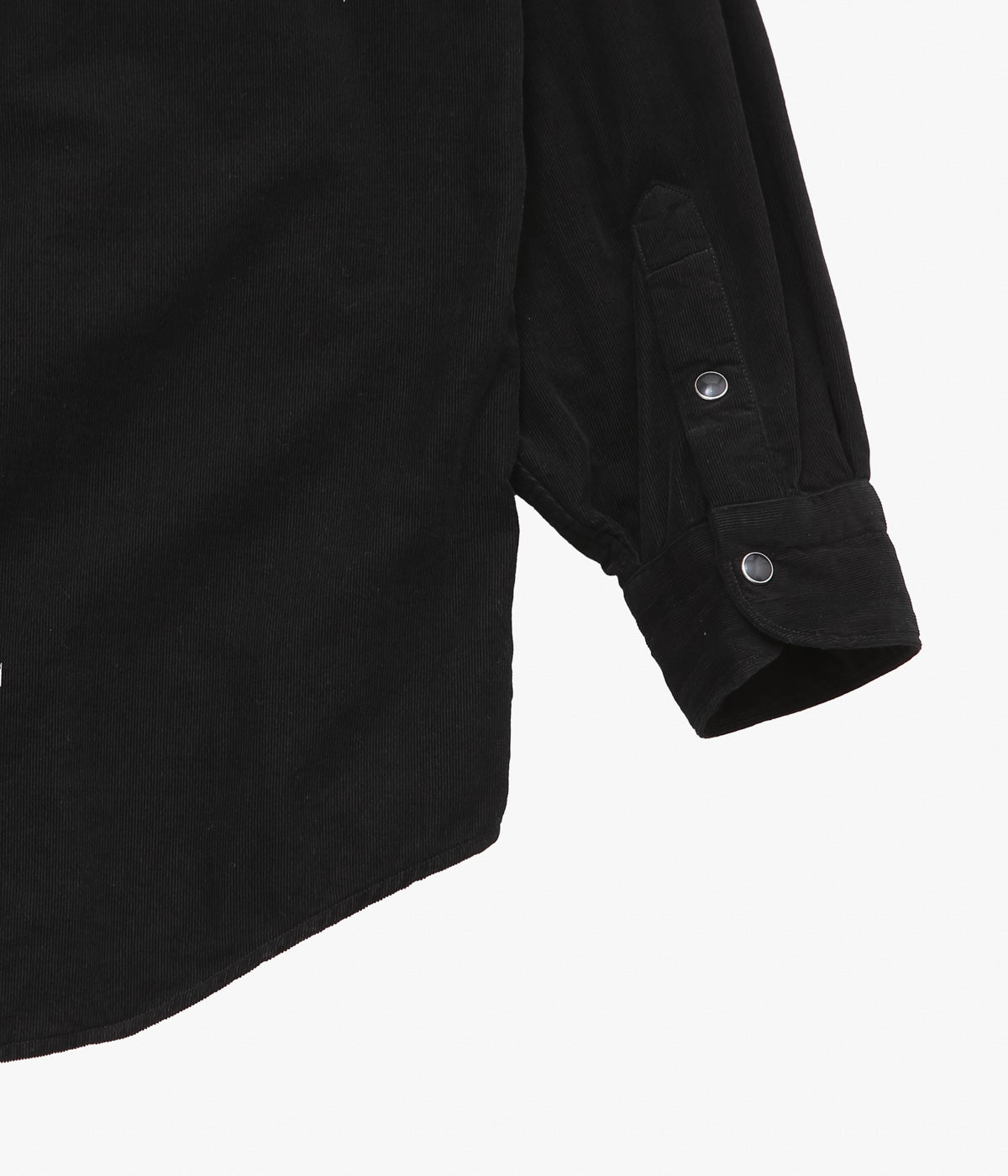 COMOLI ''Corduroy COMOLI shirt'' (BLACK)