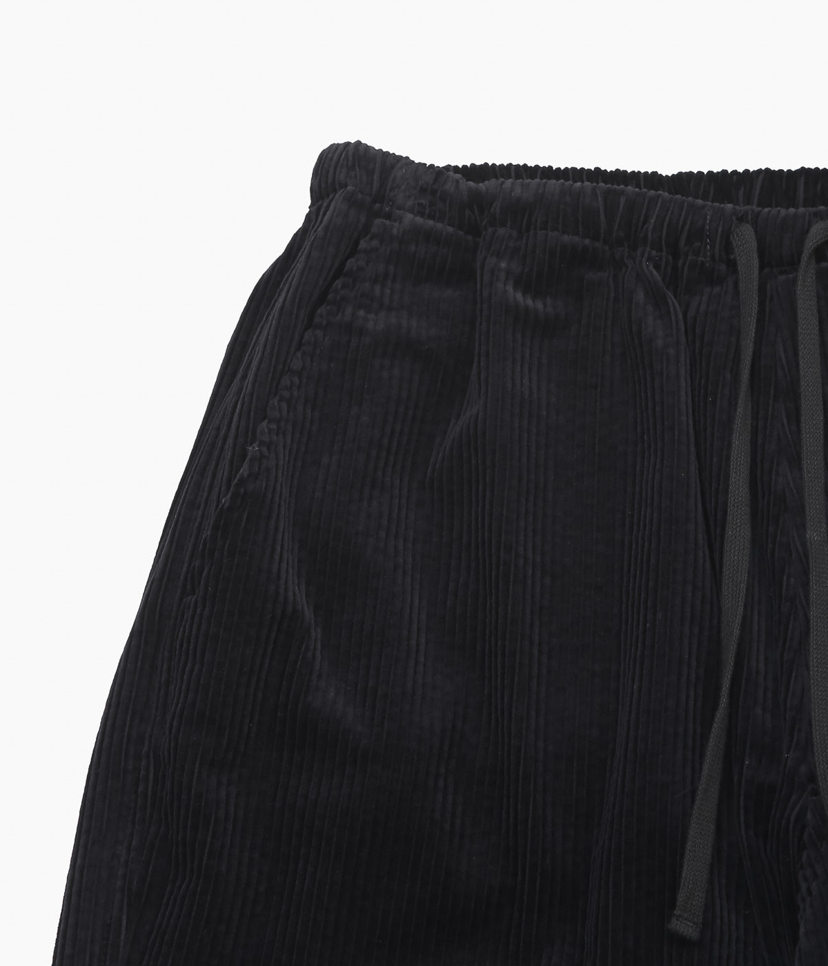 COMOLI ''Corduroy Drawstring Pants'' (BLACK) – THE STORE BY MAIDENS