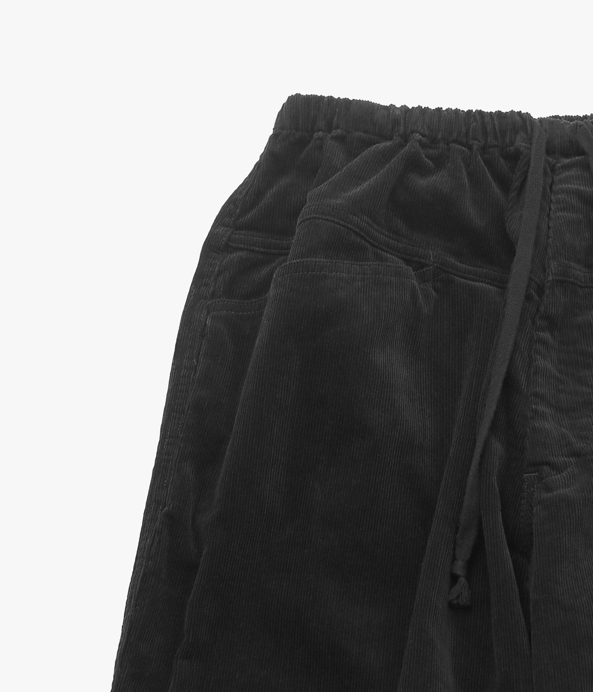 COMOLI ''コーデュロイ ドローストリングパンツ'' (BLACK)