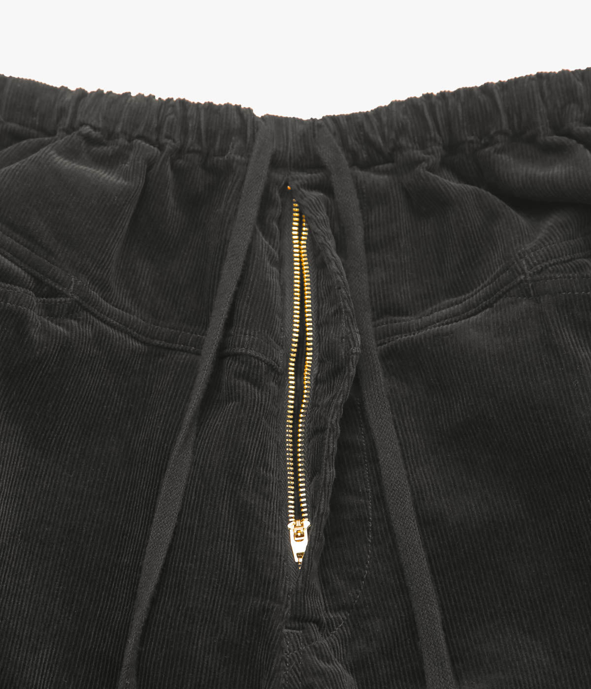 COMOLI ''コーデュロイ ドローストリングパンツ'' (BLACK)