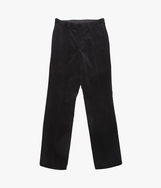 COMOLI Corduroy Piped Stem Pants (Black)