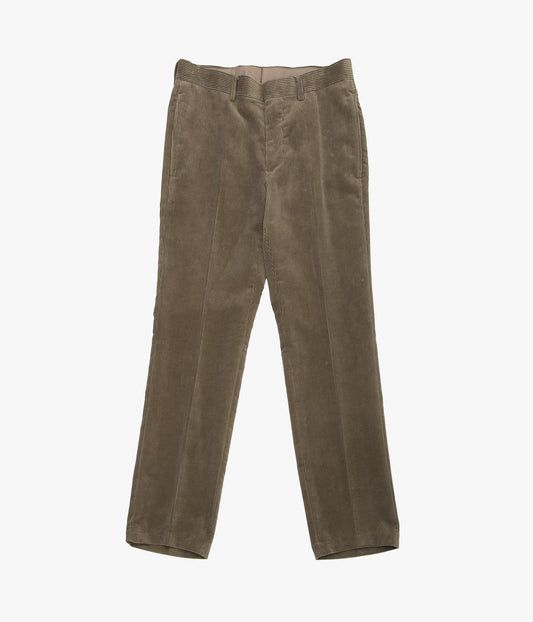 COMOLI Corduroy Piped Stem Pants (KHAKI)