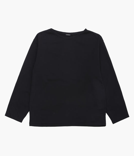COMOLI ''コットン ボートネック'' (BLACK)