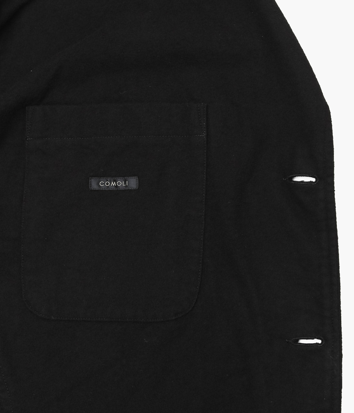 COMOLI ''コットンネル ジャケット'' (BLACK) – THE STORE BY MAIDENS
