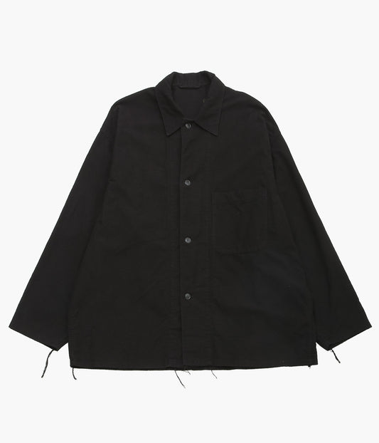 COMOLI ''コットンネル シャツジャケット'' (BLACK)