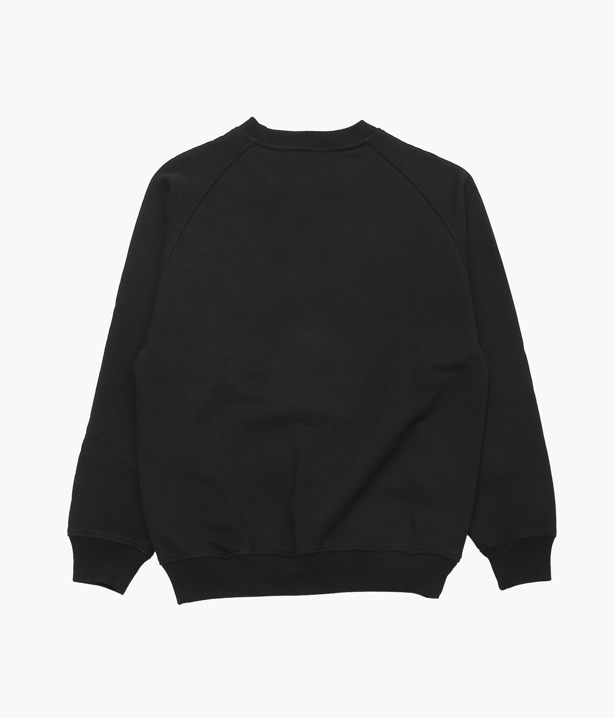 COMOLI ''코튼 뒷머리 크루 넥 ''(BLACK)
