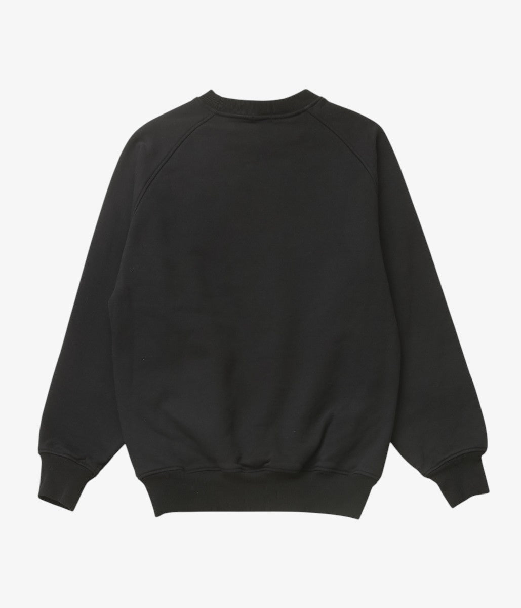 COMOLI ''コットン裏毛 クルーネック'' (BLACK)