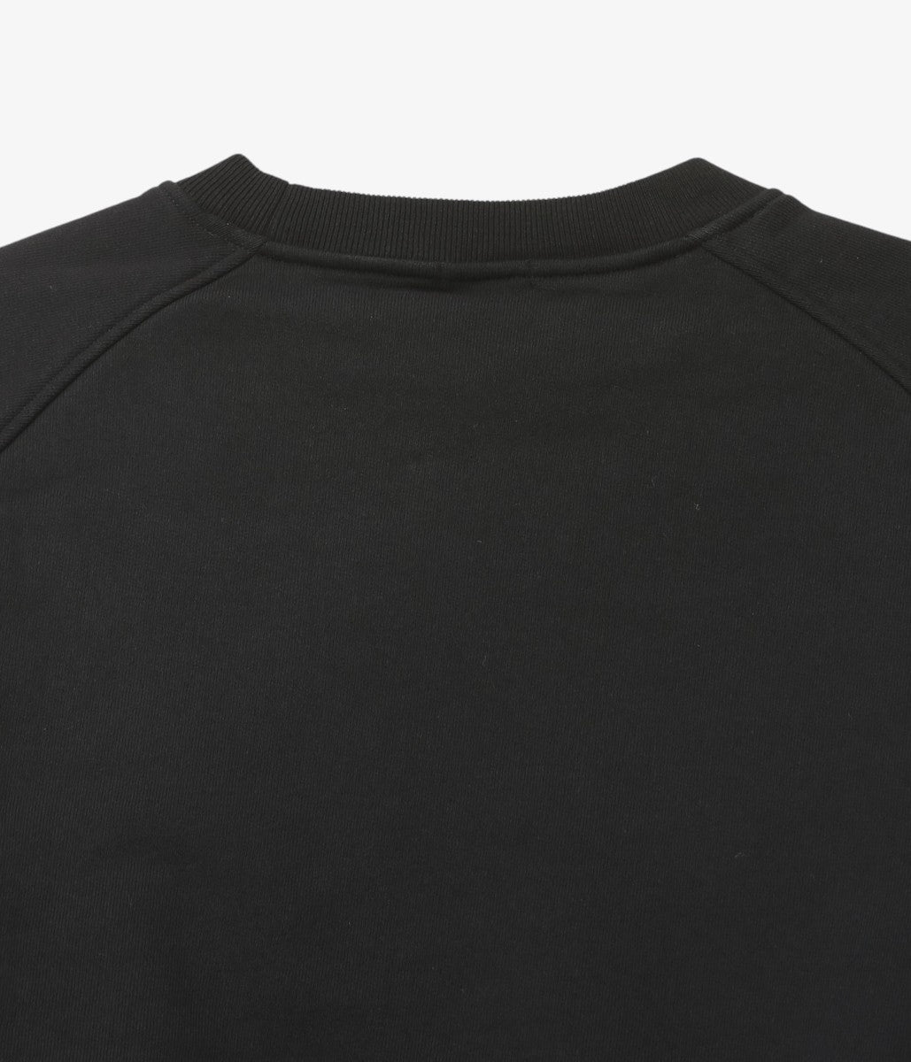 COMOLI ''コットン裏毛 クルーネック'' (BLACK)