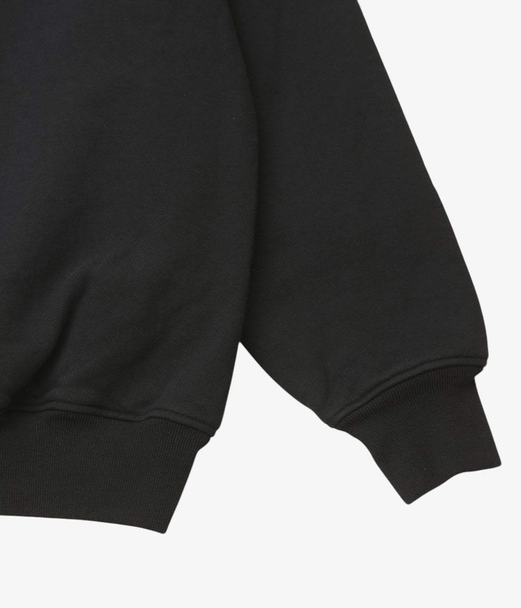 COMOLI ''コットン裏毛 クルーネック'' (BLACK)