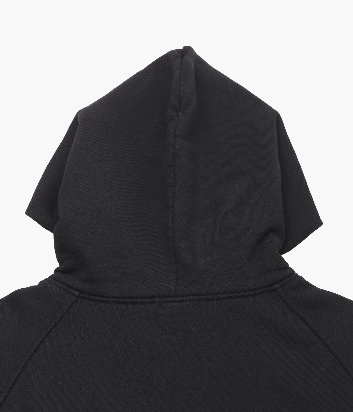 COMOLI "Cotton Fleece Hoodie" (BLACK)