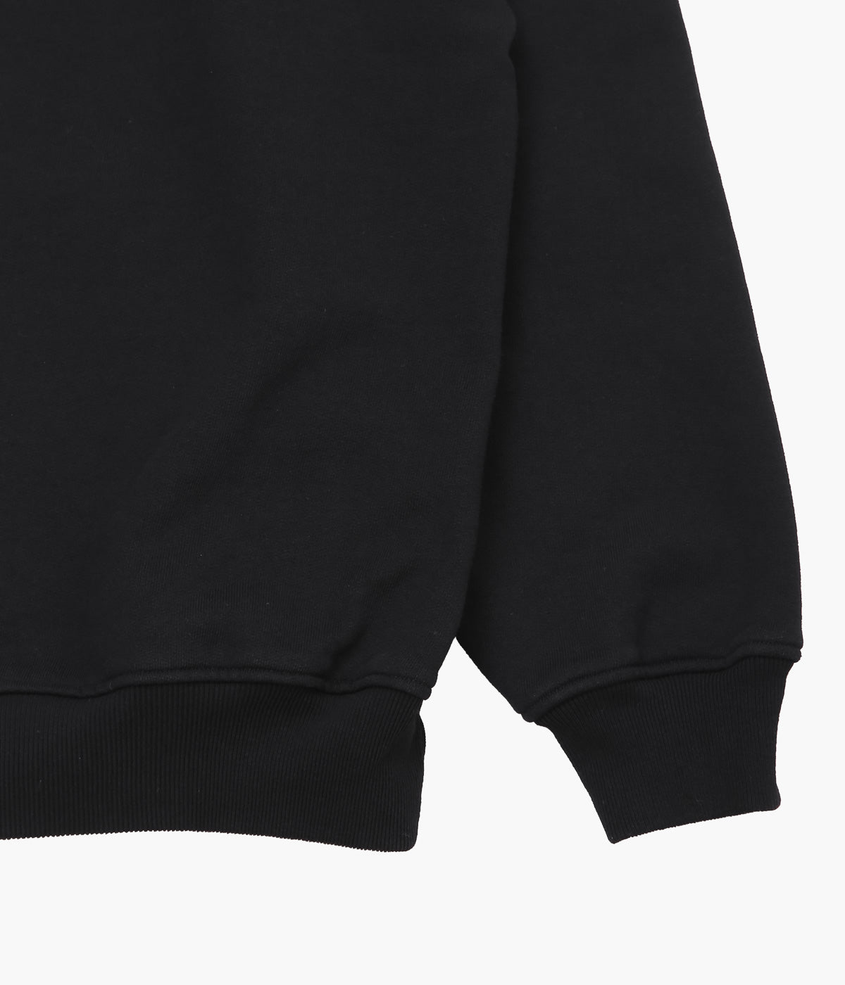 COMOLI "Cotton Fleece Hoodie" (BLACK)