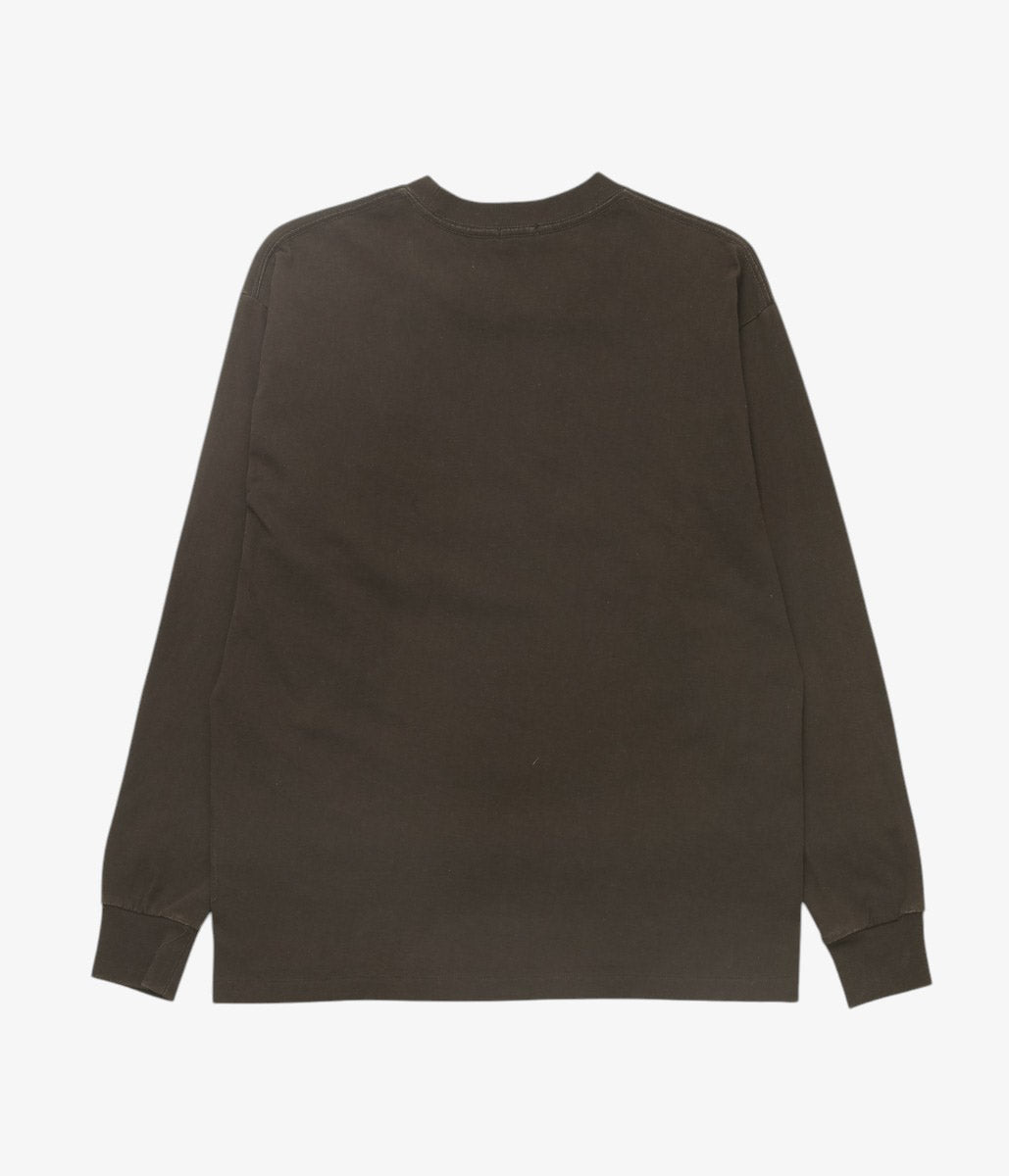 COMOLI ''Cotton Jersey Long-Sleeve T-Shirt'' (BROWN)
