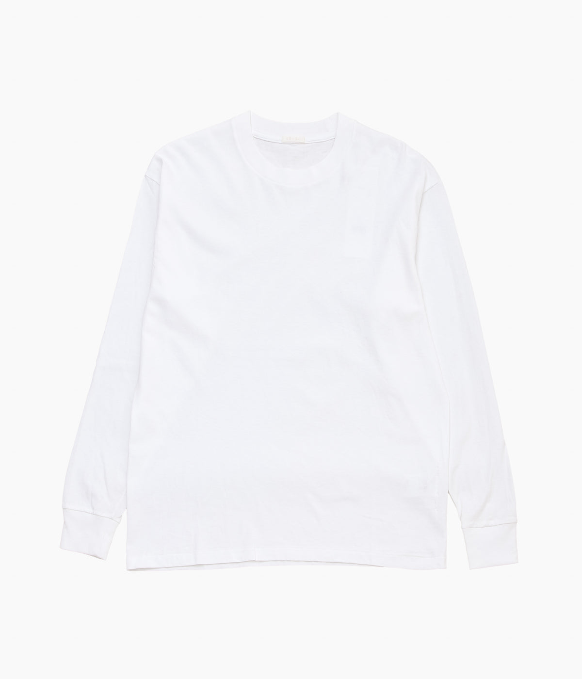 COMOLI ''Cotton jersey long sleeve T-shirt'' (WHITE)