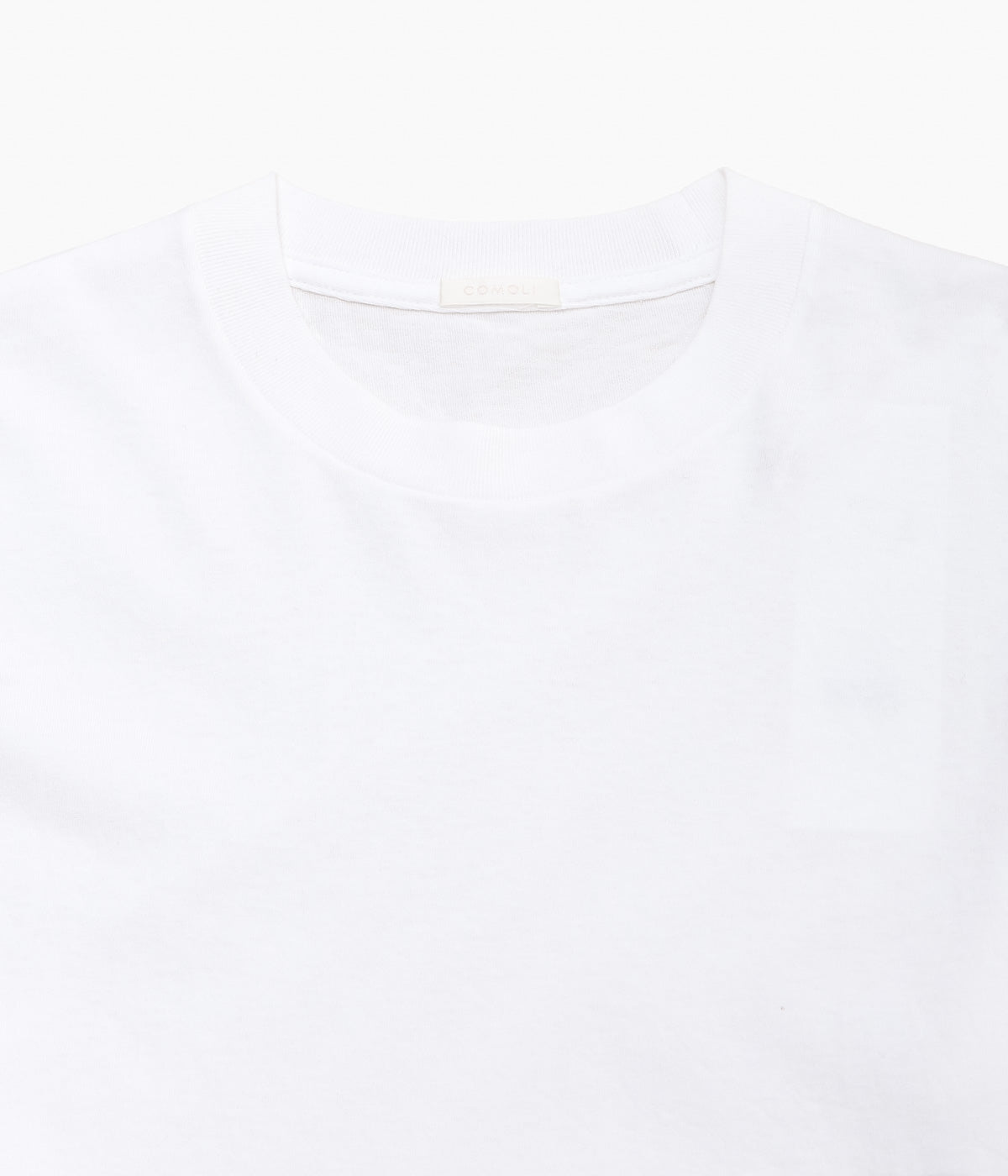 COMOLI ''Cotton jersey long sleeve T-shirt'' (WHITE)