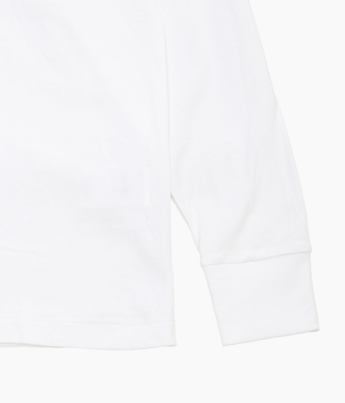 COMOLI ''Cotton jersey long sleeve T-shirt'' (WHITE)