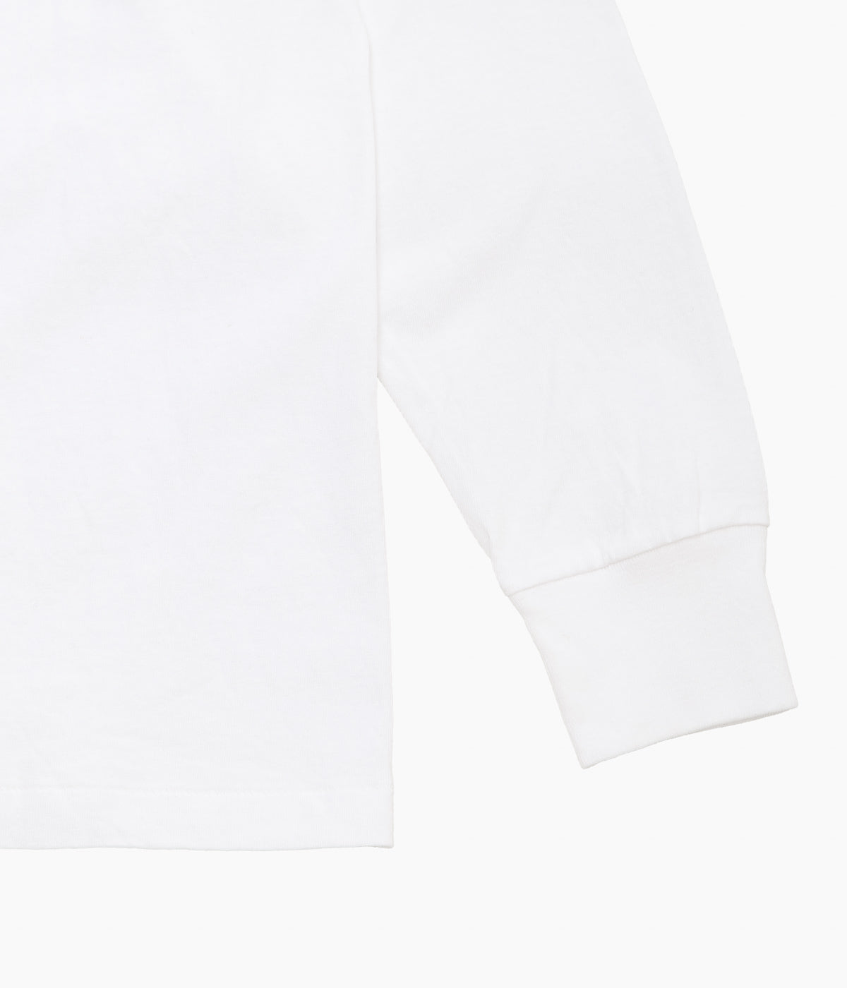COMOLI ''Cotton jersey long sleeve T-shirt'' (WHITE)