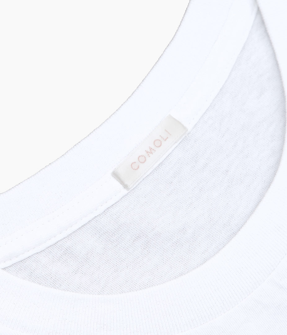 COMOLI ''コットンジャージ ノースリーブ'' (WHITE)