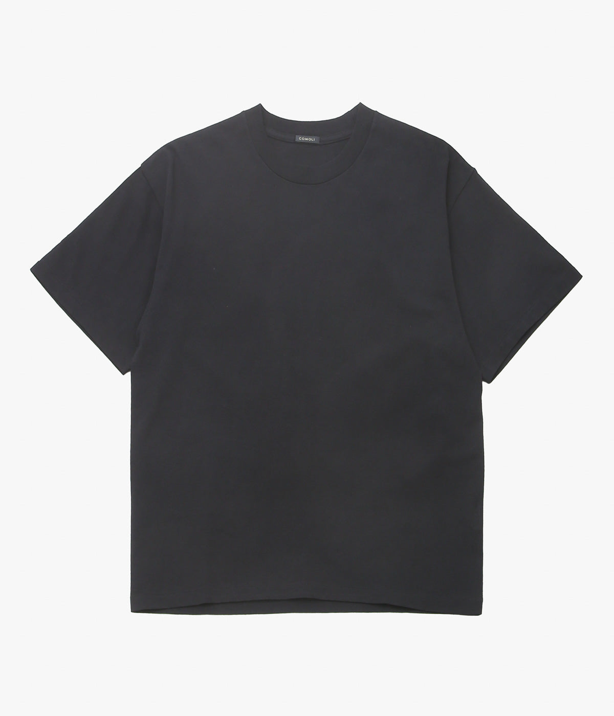 COMOLI ''코튼 저지 반팔 티셔츠 ''(BLACK)