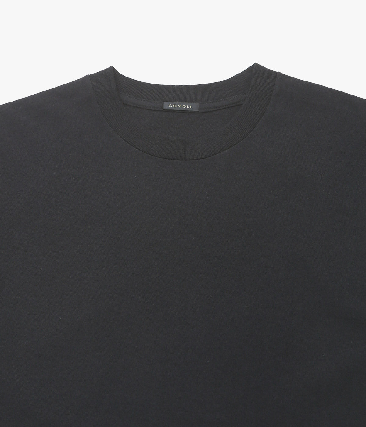 COMOLI ''코튼 저지 반팔 티셔츠 ''(BLACK)