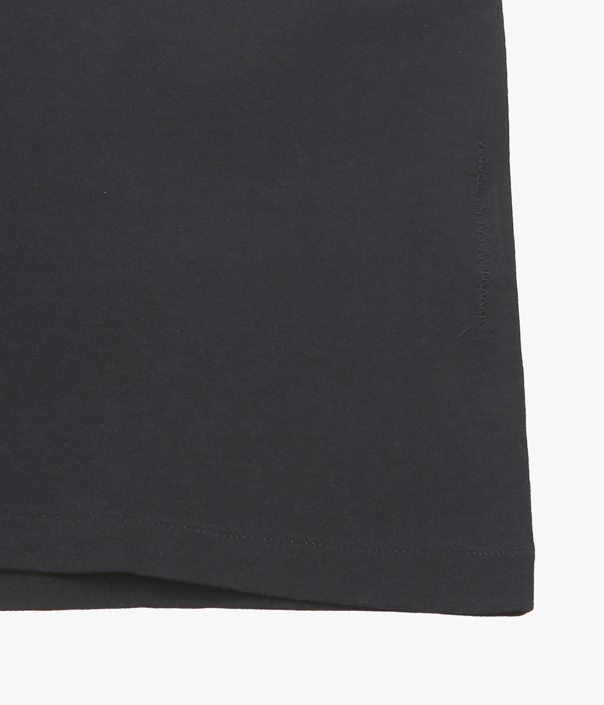 COMOLI ''코튼 저지 반팔 티셔츠 ''(BLACK)