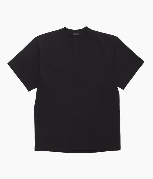 COMOLI ''コットンジャージ 半袖Tシャツ'' (BLACK)