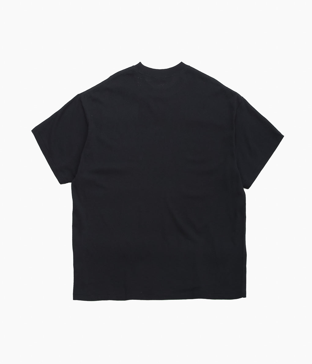 COMOLI ブラック 半袖シャツ COMOLI ''コットンメッシュ 半袖Tシャツ'' (BLACK) – THE STORE
