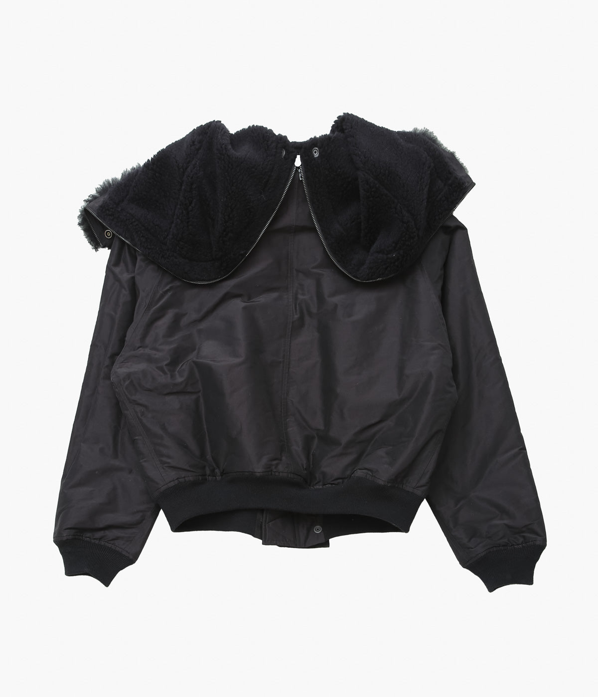 COMOLI ''コットンシルク ミリタリーフーデッドジャケット '' (BROWN