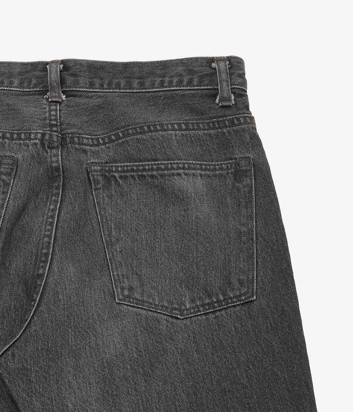 COMOLI ''Denim 5-Piece Pants'' (Fade Black)