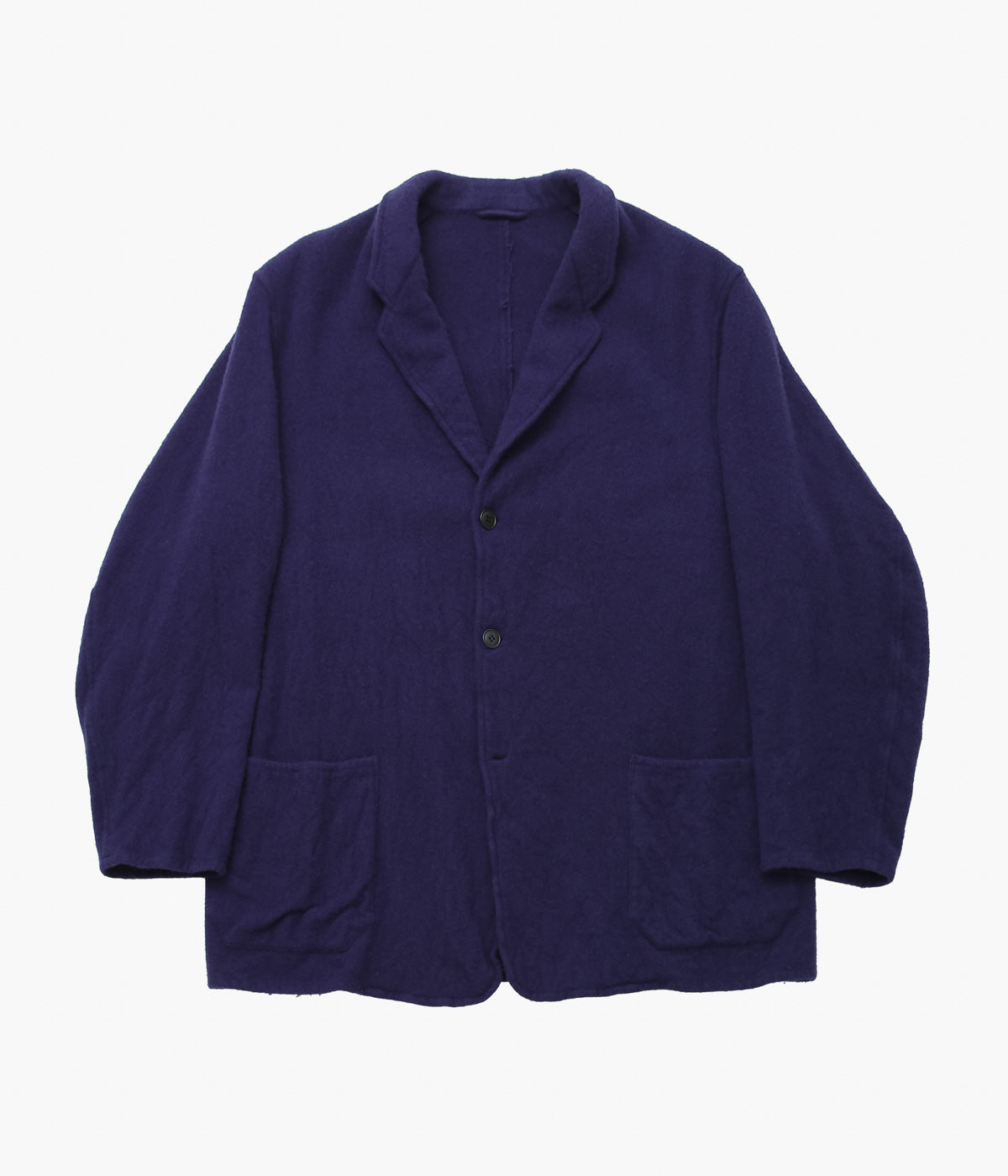 COMOLI ''縮絨ウール ジャケット'' (PURPLE BLUE)