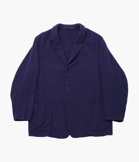 COMOLI ''縮絨ウール ジャケット'' (PURPLE BLUE)