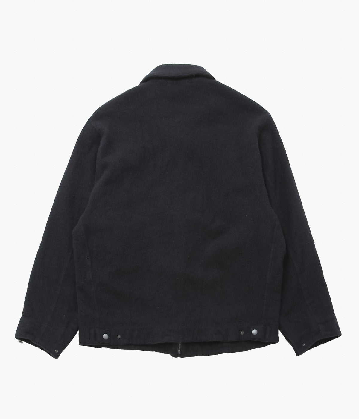 COMOLI ''縮絨ウール ジップショートジャケット'' (BLACK)