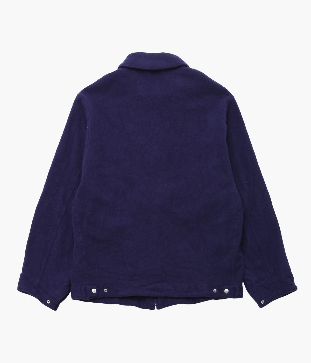 COMOLI ''縮絨ウール ジップショートジャケット'' (PURPLE BLUE) – THE