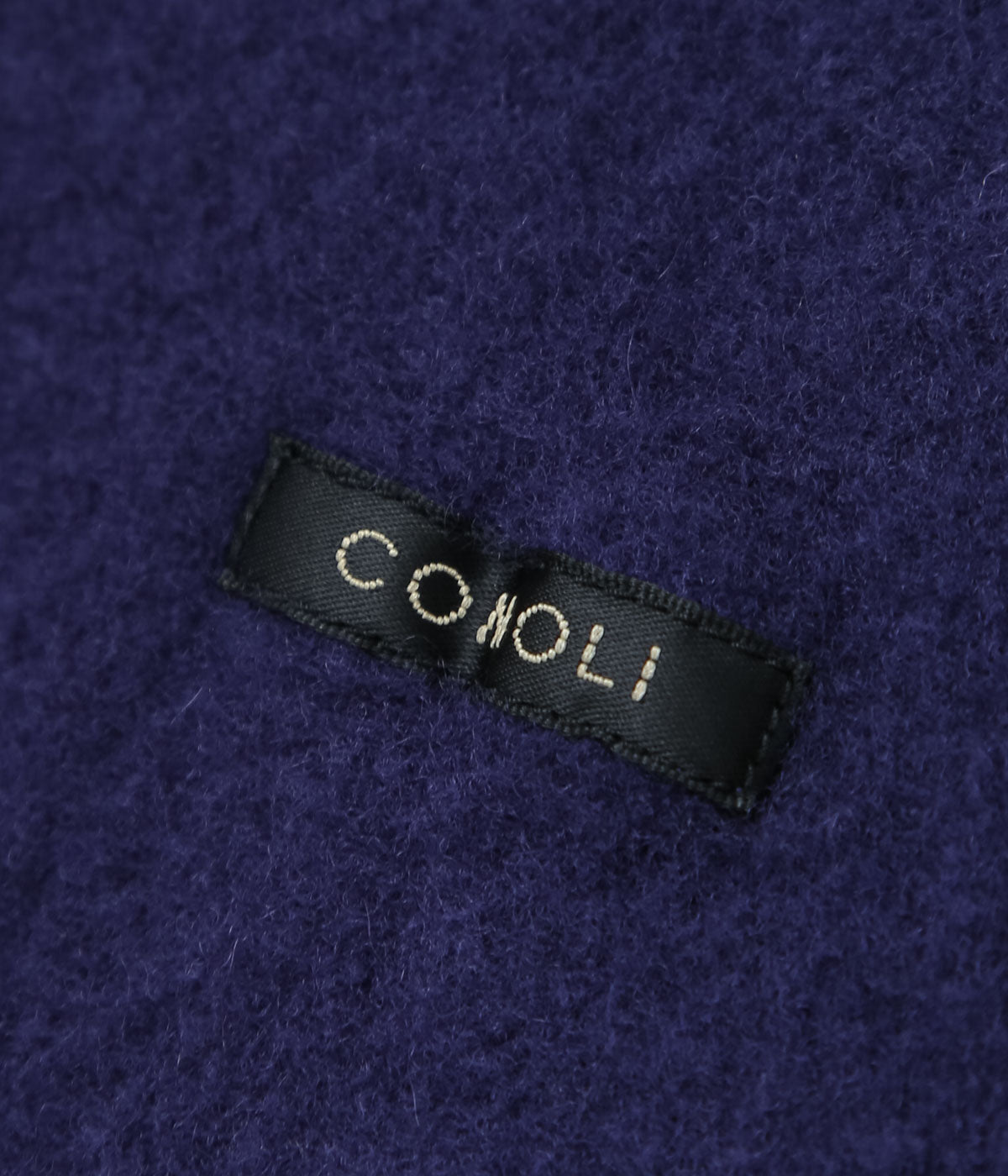 COMOLI ''縮絨ウール ジップショートジャケット'' (PURPLE BLUE)