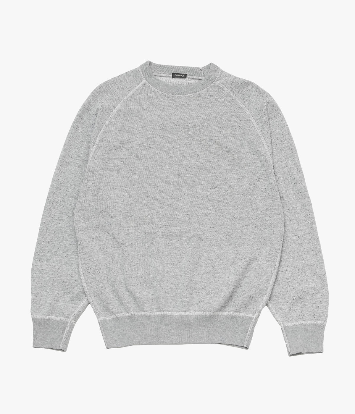 COMOLI "Gray Fleece Crew Neck" (GRAY)