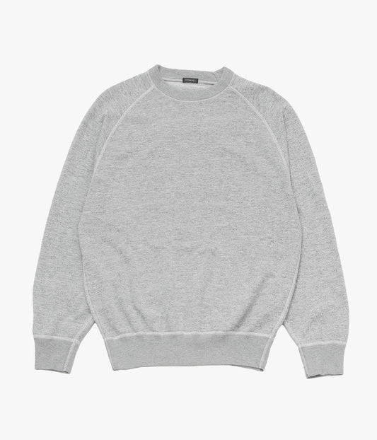 COMOLI ''グレー裏毛 クルーネック'' (GRAY)
