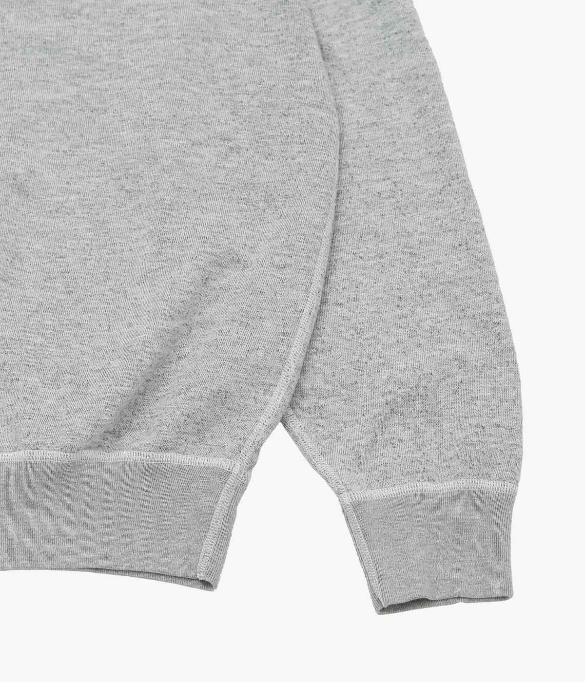 COMOLI "Gray Fleece Crew Neck" (GRAY)