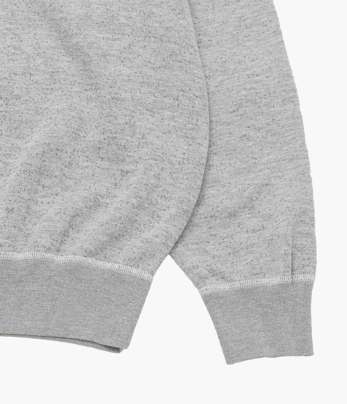 COMOLI "Gray Fleece Crew Neck" (GRAY)