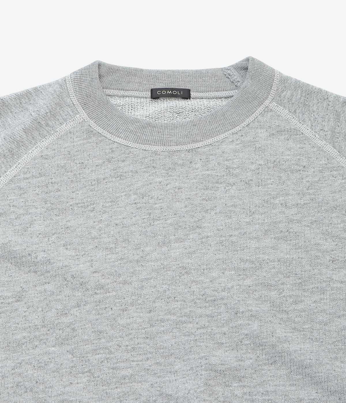 COMOLI ''グレー裏毛 半袖クルー'' (GRAY)