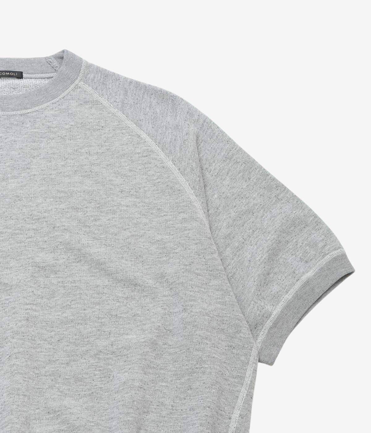 COMOLI ''グレー裏毛 半袖クルー'' (GRAY)