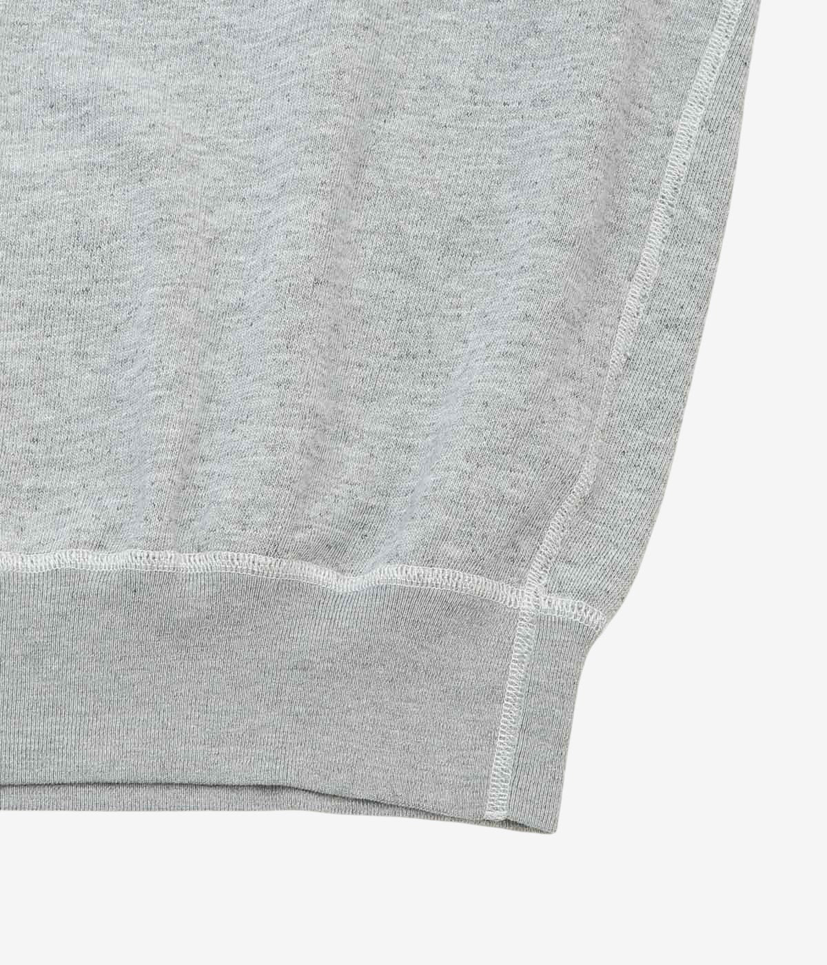 COMOLI ''グレー裏毛 半袖クルー'' (GRAY)