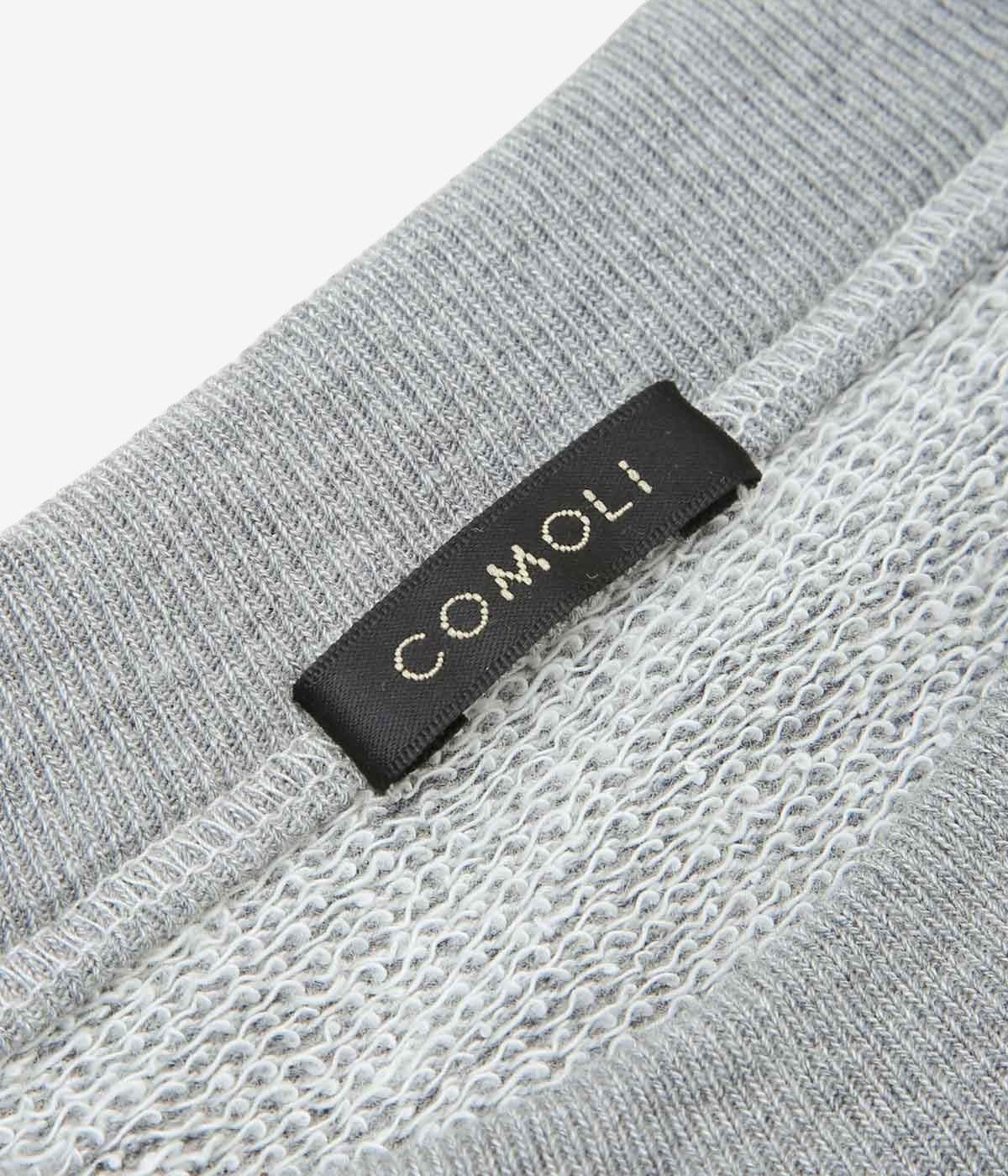 COMOLI ''グレー裏毛 半袖クルー'' (GRAY)